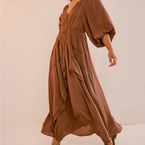 Free people - Plenty of Love Maxi Color- raw umber